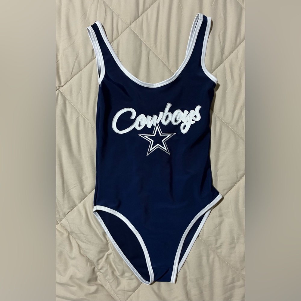 NFL Cowboys Navy and White Bodysuit